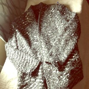 H&M sequin jacket with pockets
